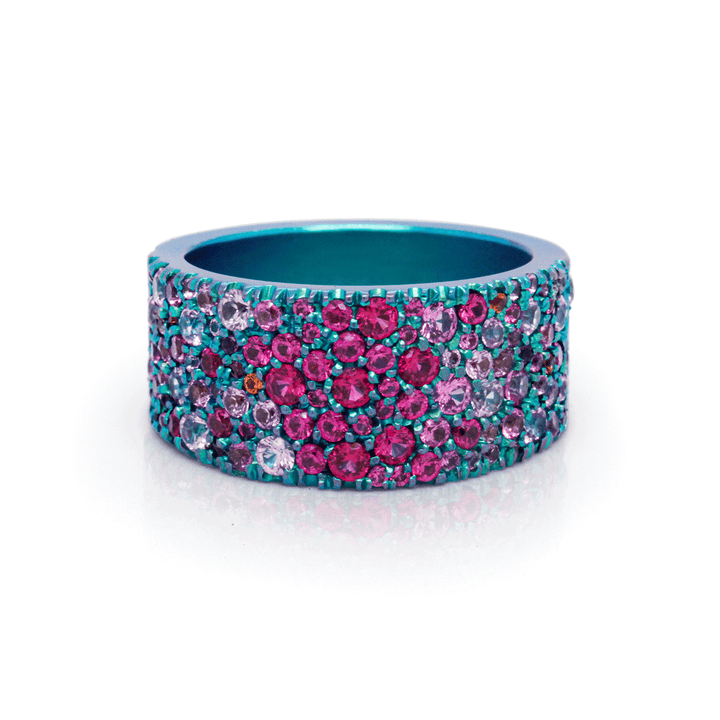 Titanium diamond ring
