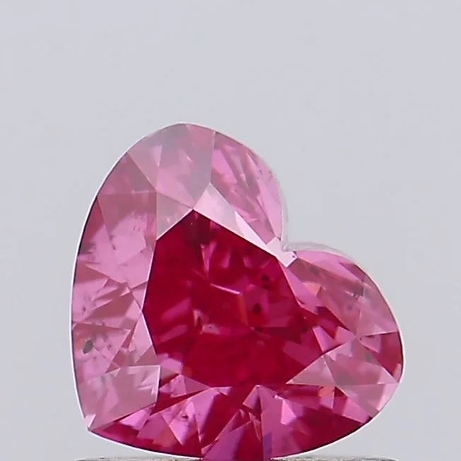 0.81ct Heart Lab Grown Diamond (Colour Fancy Vivid Pink, Clarity SI1, IGI Certified)
