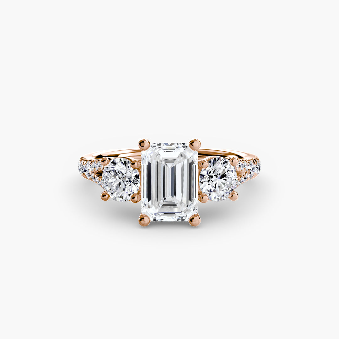 Three-Stone with Pavé Band 3
