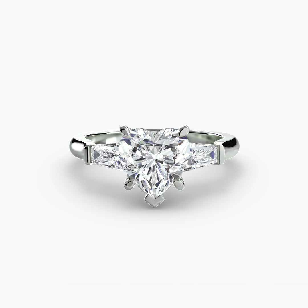 Three-Stone Ring (Baguette Side Stones)