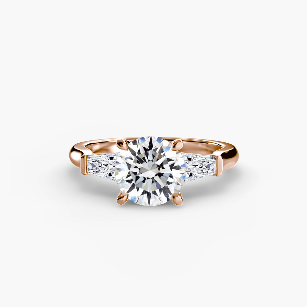Three-Stone Ring (Baguette Side Stones)