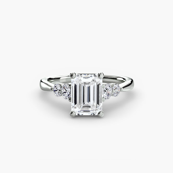 Solitaire with Shoulder Accents 2