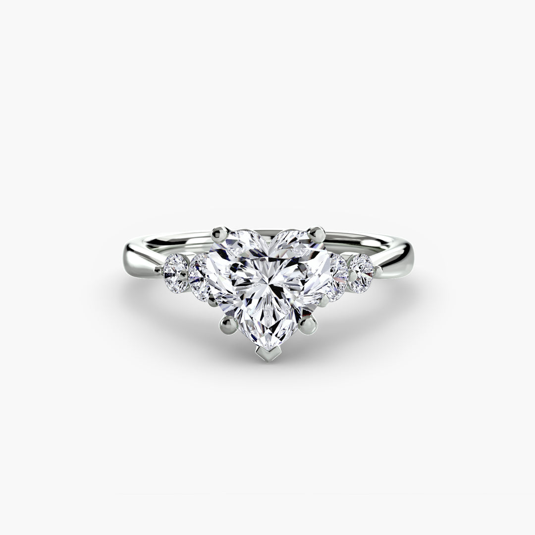 Solitaire with Shoulder Accents 2