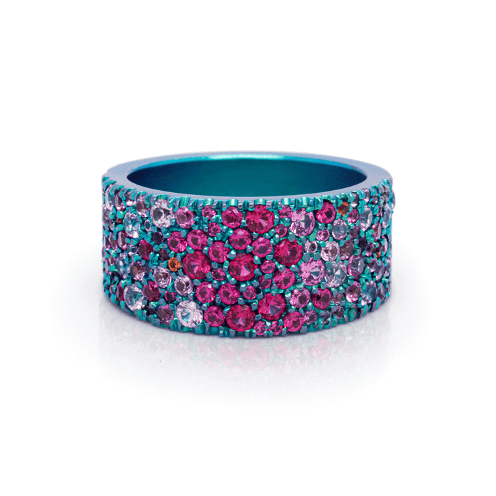 Titanium diamond ring