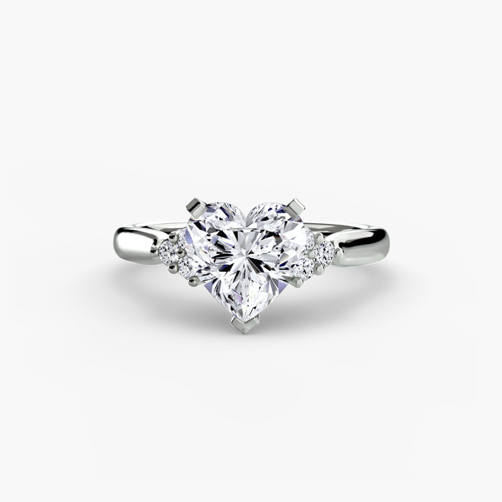 Solitaire with Cluster Shoulders 2