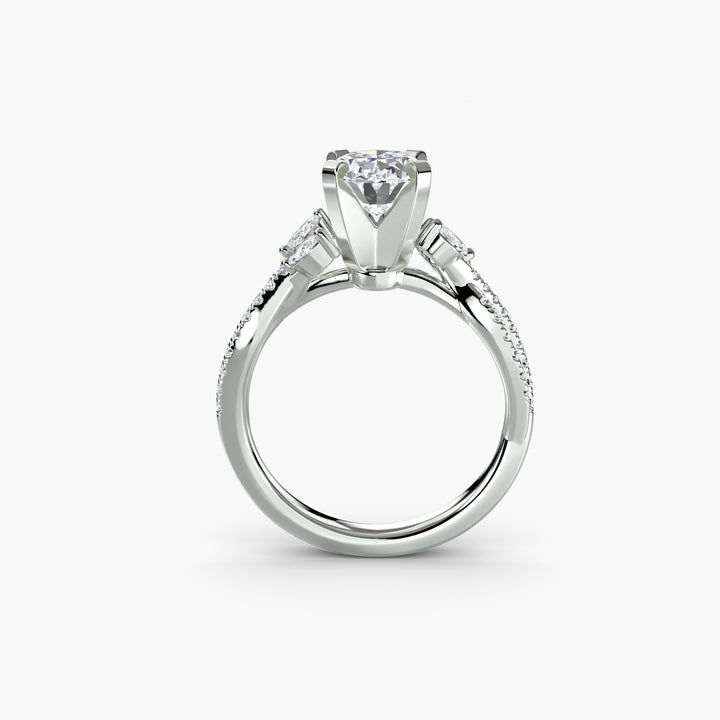 The Twist Pavé Ring