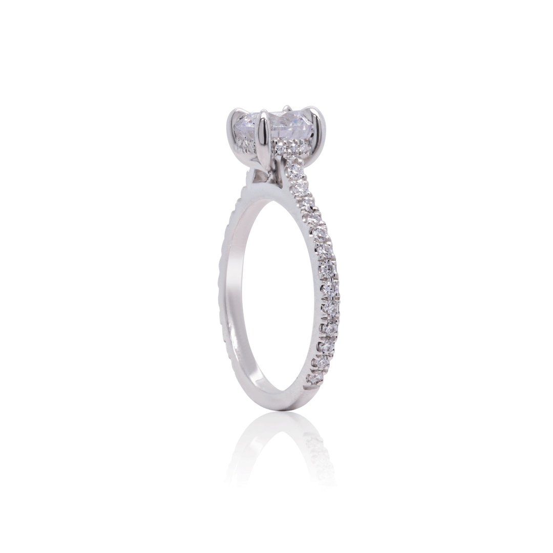 moissanite diamond ring