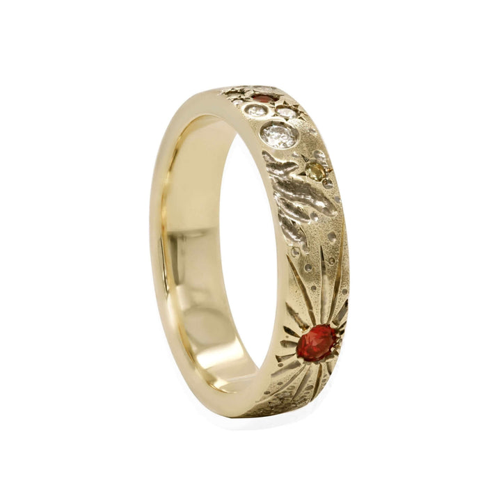 Galaxy001 Ring// 14k recycled gold band - Janine de Dorigny jewellery