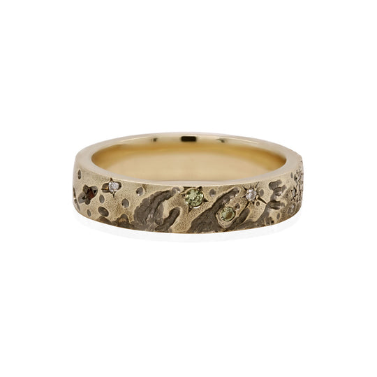 Galaxy001 Ring// 14k recycled gold band - Janine de Dorigny jewellery
