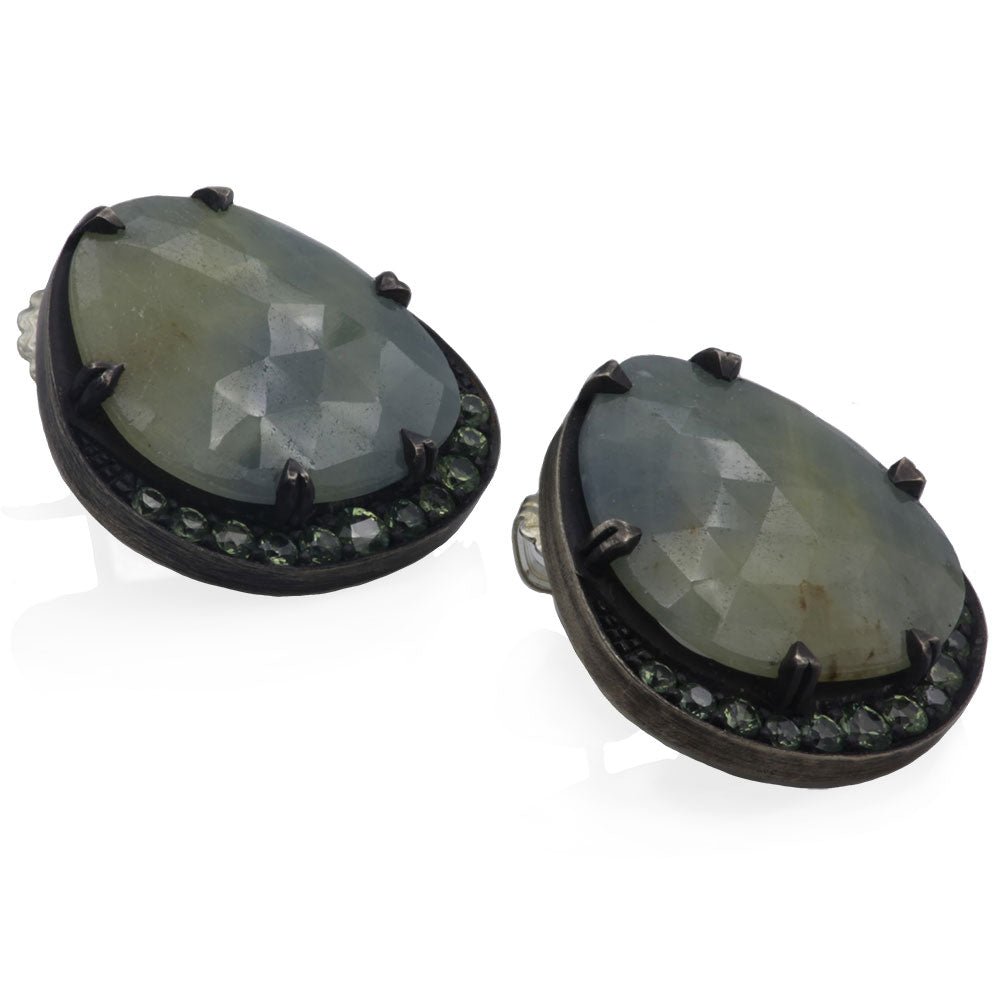 Seafoam party earrings - Janine de Dorigny jewellery